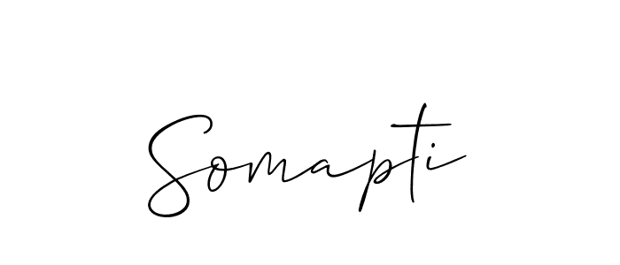 Make a beautiful signature design for name Somapti. With this signature (Allison_Script) style, you can create a handwritten signature for free. Somapti signature style 2 images and pictures png