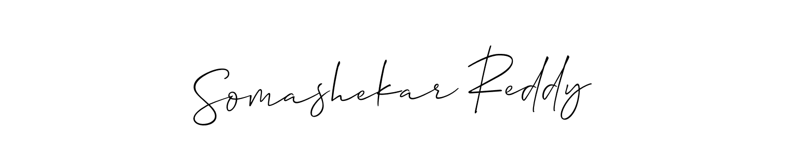 Use a signature maker to create a handwritten signature online. With this signature software, you can design (Allison_Script) your own signature for name Somashekar Reddy. Somashekar Reddy signature style 2 images and pictures png