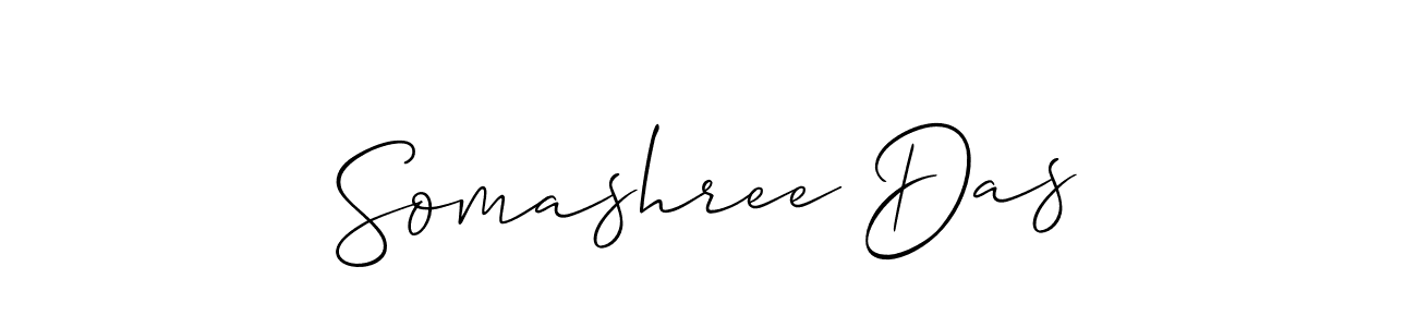 How to make Somashree Das name signature. Use Allison_Script style for creating short signs online. This is the latest handwritten sign. Somashree Das signature style 2 images and pictures png