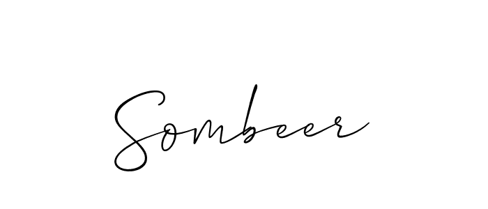 Best and Professional Signature Style for Sombeer. Allison_Script Best Signature Style Collection. Sombeer signature style 2 images and pictures png
