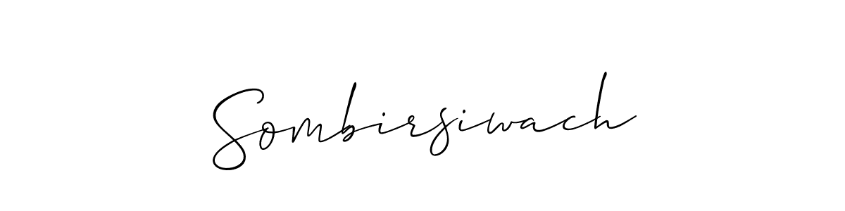 Use a signature maker to create a handwritten signature online. With this signature software, you can design (Allison_Script) your own signature for name Sombirsiwach. Sombirsiwach signature style 2 images and pictures png