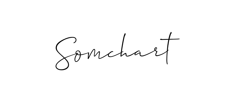 Best and Professional Signature Style for Somchart. Allison_Script Best Signature Style Collection. Somchart signature style 2 images and pictures png