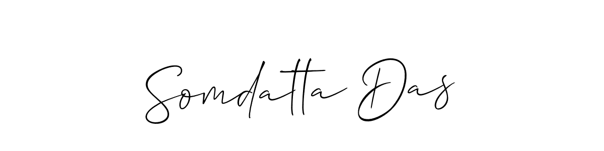 How to make Somdatta Das signature? Allison_Script is a professional autograph style. Create handwritten signature for Somdatta Das name. Somdatta Das signature style 2 images and pictures png