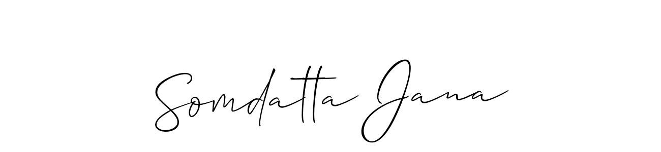 Somdatta Jana stylish signature style. Best Handwritten Sign (Allison_Script) for my name. Handwritten Signature Collection Ideas for my name Somdatta Jana. Somdatta Jana signature style 2 images and pictures png