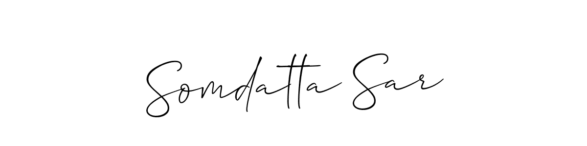 Make a beautiful signature design for name Somdatta Sar. Use this online signature maker to create a handwritten signature for free. Somdatta Sar signature style 2 images and pictures png