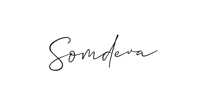 Use a signature maker to create a handwritten signature online. With this signature software, you can design (Allison_Script) your own signature for name Somdeva. Somdeva signature style 2 images and pictures png