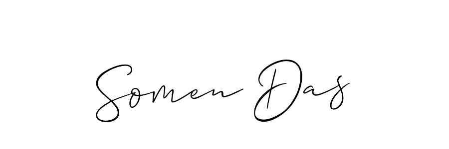 How to make Somen Das signature? Allison_Script is a professional autograph style. Create handwritten signature for Somen Das name. Somen Das signature style 2 images and pictures png