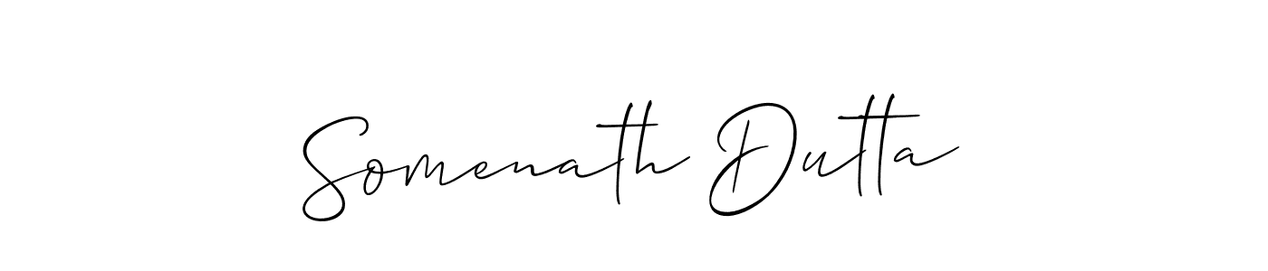 Also we have Somenath Dutta name is the best signature style. Create professional handwritten signature collection using Allison_Script autograph style. Somenath Dutta signature style 2 images and pictures png