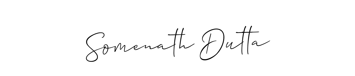 Design your own signature with our free online signature maker. With this signature software, you can create a handwritten (Allison_Script) signature for name Somenath Dutta. Somenath Dutta signature style 2 images and pictures png