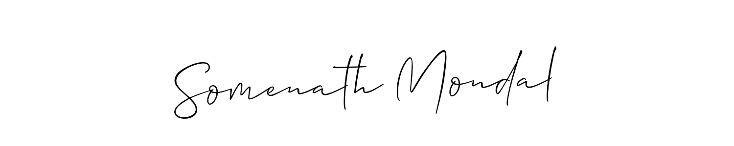Create a beautiful signature design for name Somenath Mondal. With this signature (Allison_Script) fonts, you can make a handwritten signature for free. Somenath Mondal signature style 2 images and pictures png
