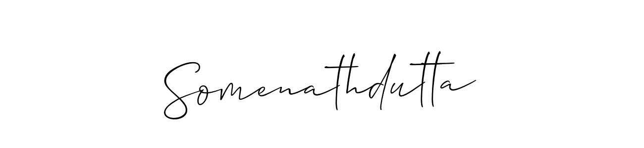 if you are searching for the best signature style for your name Somenathdutta. so please give up your signature search. here we have designed multiple signature styles  using Allison_Script. Somenathdutta signature style 2 images and pictures png