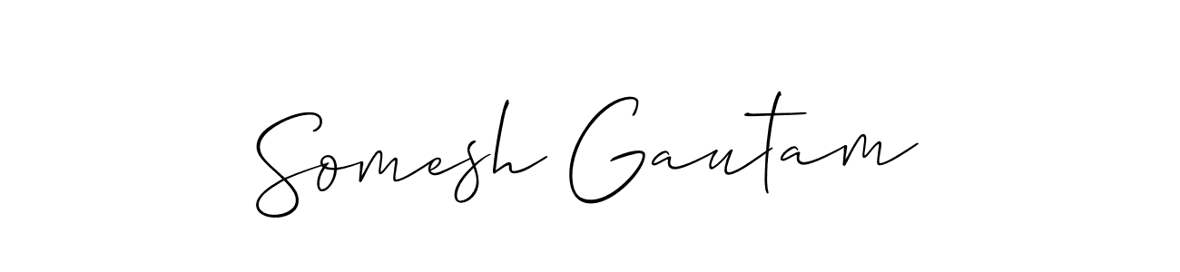 Make a beautiful signature design for name Somesh Gautam. Use this online signature maker to create a handwritten signature for free. Somesh Gautam signature style 2 images and pictures png