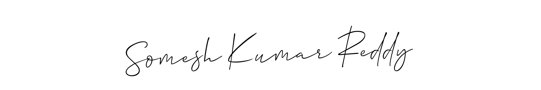 Make a beautiful signature design for name Somesh Kumar Reddy. Use this online signature maker to create a handwritten signature for free. Somesh Kumar Reddy signature style 2 images and pictures png