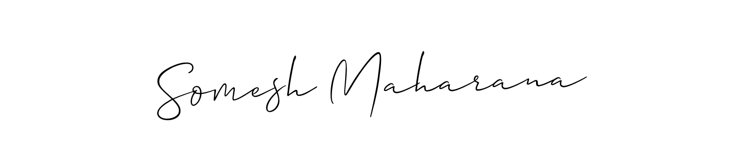 How to Draw Somesh Maharana signature style? Allison_Script is a latest design signature styles for name Somesh Maharana. Somesh Maharana signature style 2 images and pictures png