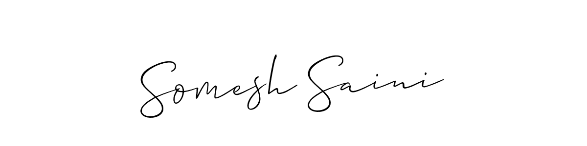 Best and Professional Signature Style for Somesh Saini. Allison_Script Best Signature Style Collection. Somesh Saini signature style 2 images and pictures png