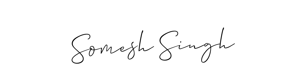Also we have Somesh Singh name is the best signature style. Create professional handwritten signature collection using Allison_Script autograph style. Somesh Singh signature style 2 images and pictures png