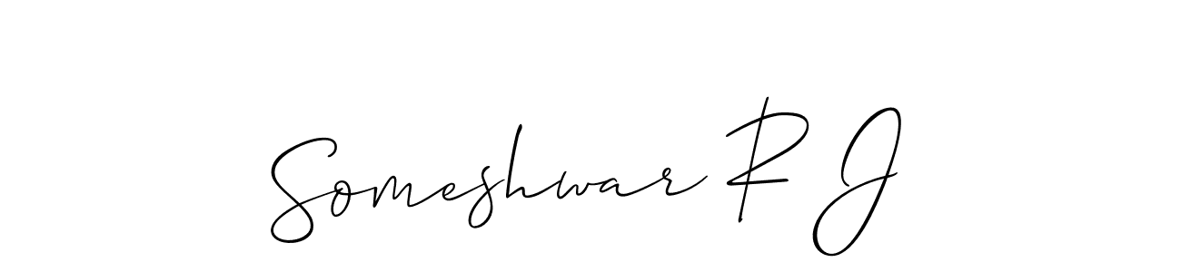 Make a short Someshwar R J signature style. Manage your documents anywhere anytime using Allison_Script. Create and add eSignatures, submit forms, share and send files easily. Someshwar R J signature style 2 images and pictures png