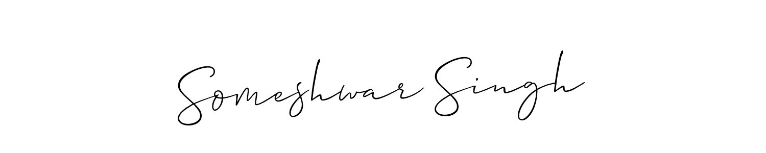 Use a signature maker to create a handwritten signature online. With this signature software, you can design (Allison_Script) your own signature for name Someshwar Singh. Someshwar Singh signature style 2 images and pictures png