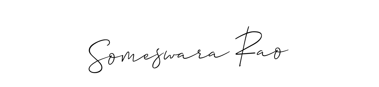 The best way (Allison_Script) to make a short signature is to pick only two or three words in your name. The name Someswara Rao include a total of six letters. For converting this name. Someswara Rao signature style 2 images and pictures png