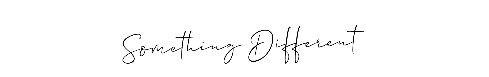 How to make Something Different signature? Allison_Script is a professional autograph style. Create handwritten signature for Something Different name. Something Different signature style 2 images and pictures png