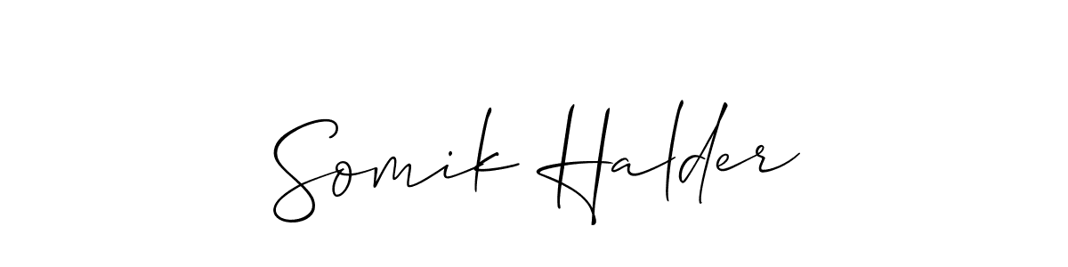 Allison_Script is a professional signature style that is perfect for those who want to add a touch of class to their signature. It is also a great choice for those who want to make their signature more unique. Get Somik Halder name to fancy signature for free. Somik Halder signature style 2 images and pictures png
