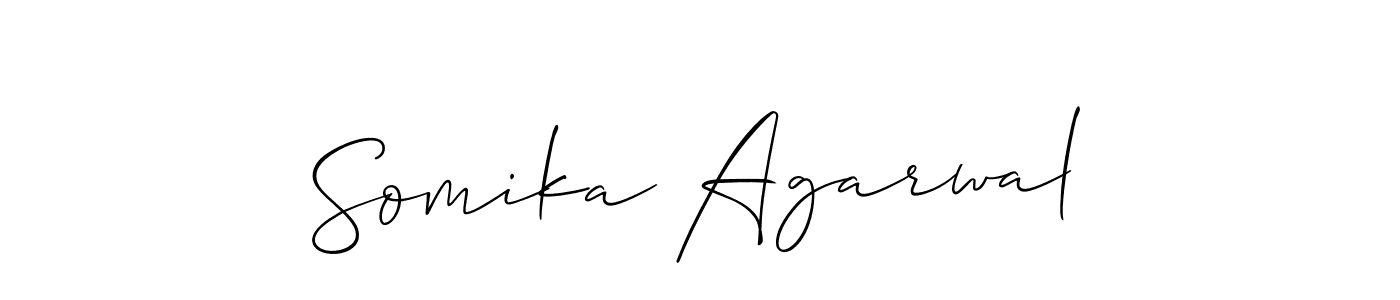 Best and Professional Signature Style for Somika Agarwal. Allison_Script Best Signature Style Collection. Somika Agarwal signature style 2 images and pictures png