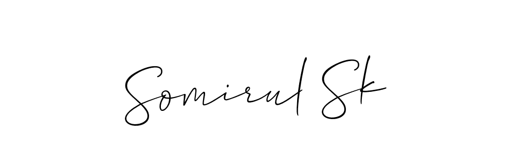 Create a beautiful signature design for name Somirul Sk. With this signature (Allison_Script) fonts, you can make a handwritten signature for free. Somirul Sk signature style 2 images and pictures png