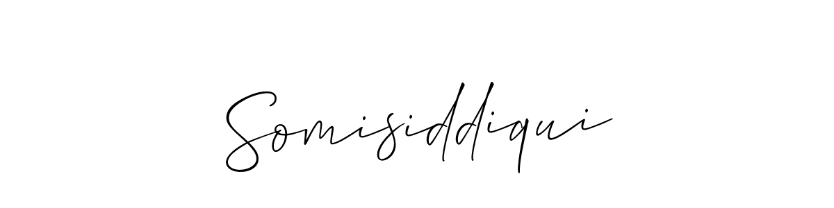 Create a beautiful signature design for name Somisiddiqui. With this signature (Allison_Script) fonts, you can make a handwritten signature for free. Somisiddiqui signature style 2 images and pictures png