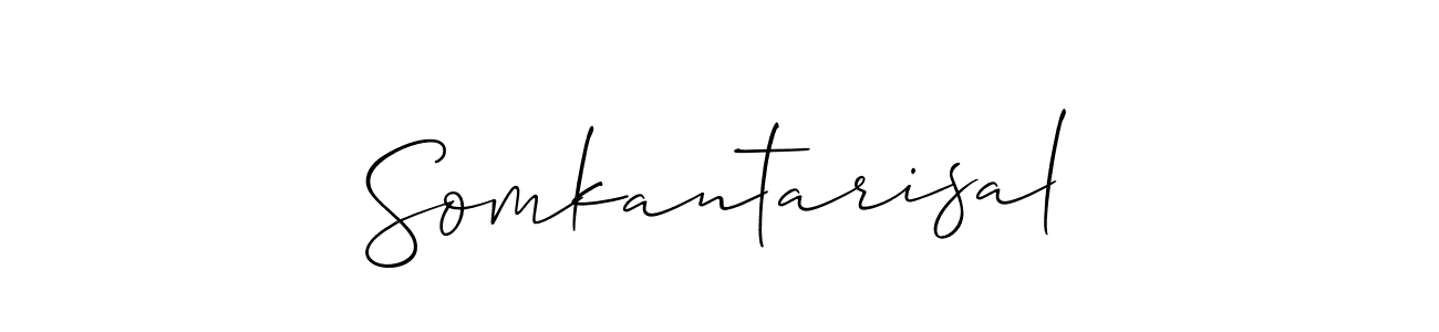 Design your own signature with our free online signature maker. With this signature software, you can create a handwritten (Allison_Script) signature for name Somkantarisal. Somkantarisal signature style 2 images and pictures png