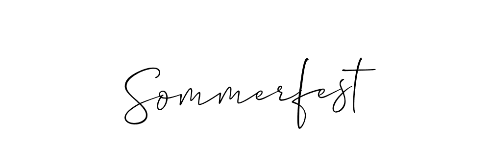 Make a beautiful signature design for name Sommerfest. Use this online signature maker to create a handwritten signature for free. Sommerfest signature style 2 images and pictures png