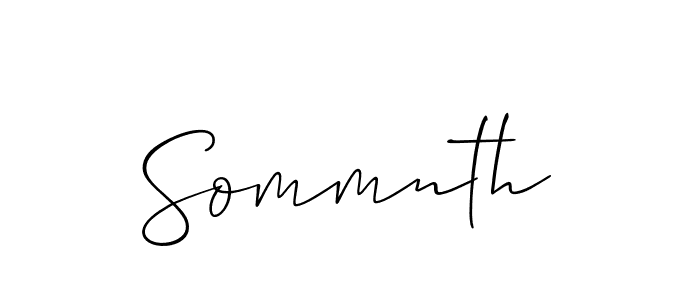 It looks lik you need a new signature style for name Sommnth. Design unique handwritten (Allison_Script) signature with our free signature maker in just a few clicks. Sommnth signature style 2 images and pictures png