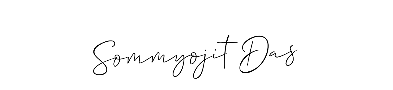 Use a signature maker to create a handwritten signature online. With this signature software, you can design (Allison_Script) your own signature for name Sommyojit Das. Sommyojit Das signature style 2 images and pictures png