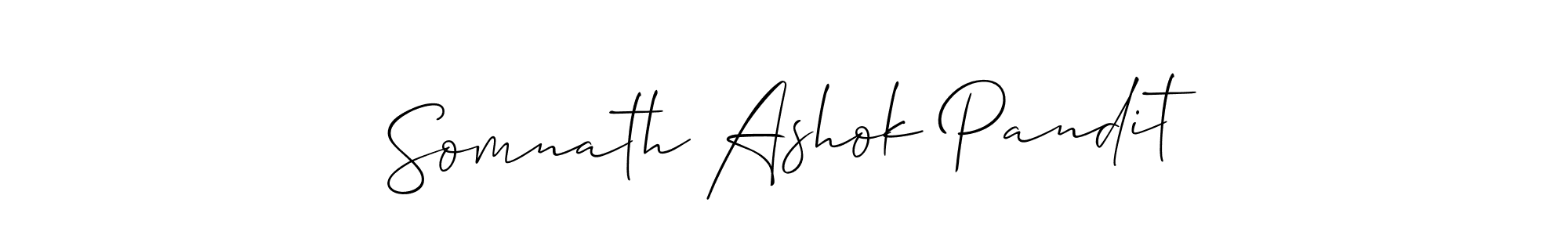Also we have Somnath Ashok Pandit name is the best signature style. Create professional handwritten signature collection using Allison_Script autograph style. Somnath Ashok Pandit signature style 2 images and pictures png