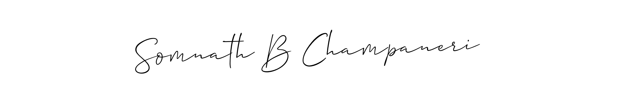 It looks lik you need a new signature style for name Somnath B Champaneri. Design unique handwritten (Allison_Script) signature with our free signature maker in just a few clicks. Somnath B Champaneri signature style 2 images and pictures png