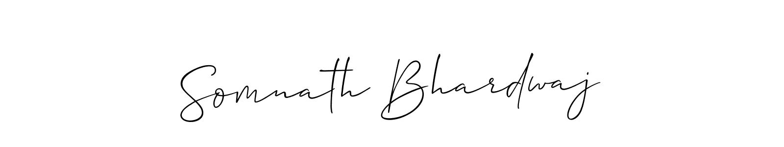 Design your own signature with our free online signature maker. With this signature software, you can create a handwritten (Allison_Script) signature for name Somnath Bhardwaj. Somnath Bhardwaj signature style 2 images and pictures png