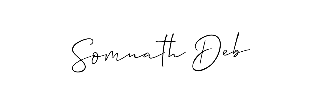 if you are searching for the best signature style for your name Somnath Deb. so please give up your signature search. here we have designed multiple signature styles  using Allison_Script. Somnath Deb signature style 2 images and pictures png