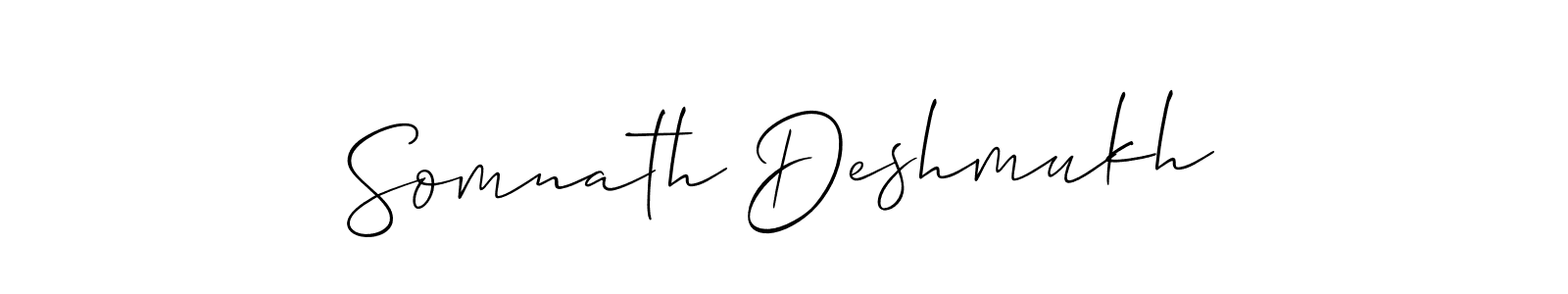 It looks lik you need a new signature style for name Somnath Deshmukh. Design unique handwritten (Allison_Script) signature with our free signature maker in just a few clicks. Somnath Deshmukh signature style 2 images and pictures png