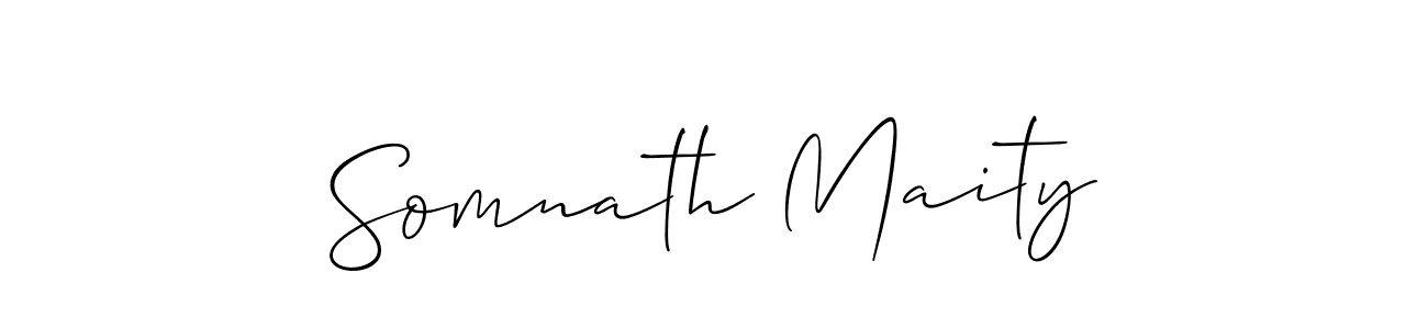 How to make Somnath Maity signature? Allison_Script is a professional autograph style. Create handwritten signature for Somnath Maity name. Somnath Maity signature style 2 images and pictures png