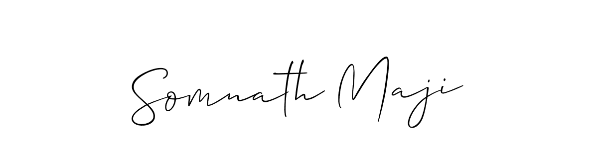 Design your own signature with our free online signature maker. With this signature software, you can create a handwritten (Allison_Script) signature for name Somnath Maji. Somnath Maji signature style 2 images and pictures png
