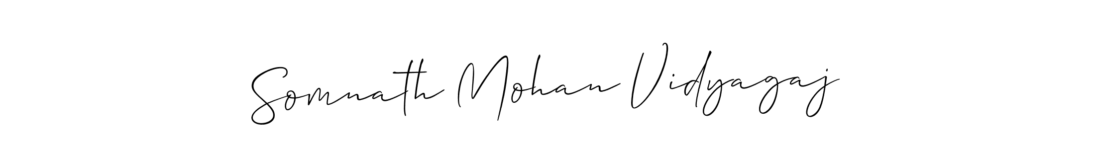 Make a beautiful signature design for name Somnath Mohan Vidyagaj. Use this online signature maker to create a handwritten signature for free. Somnath Mohan Vidyagaj signature style 2 images and pictures png