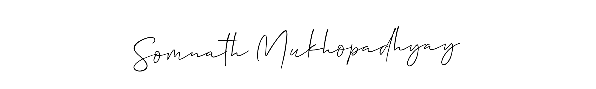Somnath Mukhopadhyay stylish signature style. Best Handwritten Sign (Allison_Script) for my name. Handwritten Signature Collection Ideas for my name Somnath Mukhopadhyay. Somnath Mukhopadhyay signature style 2 images and pictures png