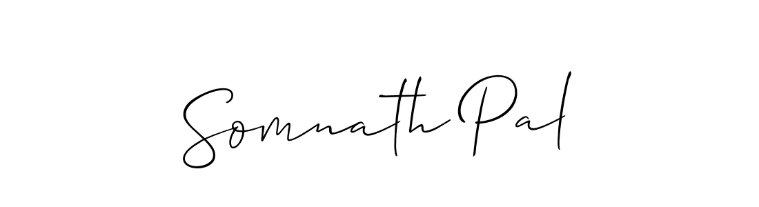 How to make Somnath Pal signature? Allison_Script is a professional autograph style. Create handwritten signature for Somnath Pal name. Somnath Pal signature style 2 images and pictures png