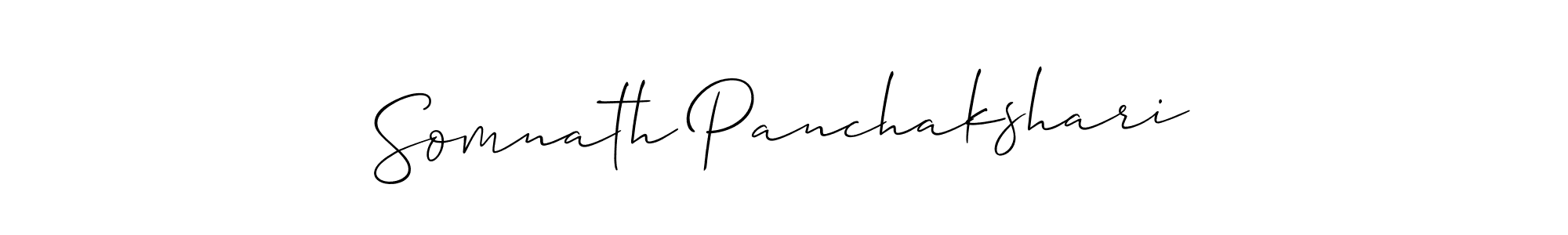 How to make Somnath Panchakshari signature? Allison_Script is a professional autograph style. Create handwritten signature for Somnath Panchakshari name. Somnath Panchakshari signature style 2 images and pictures png