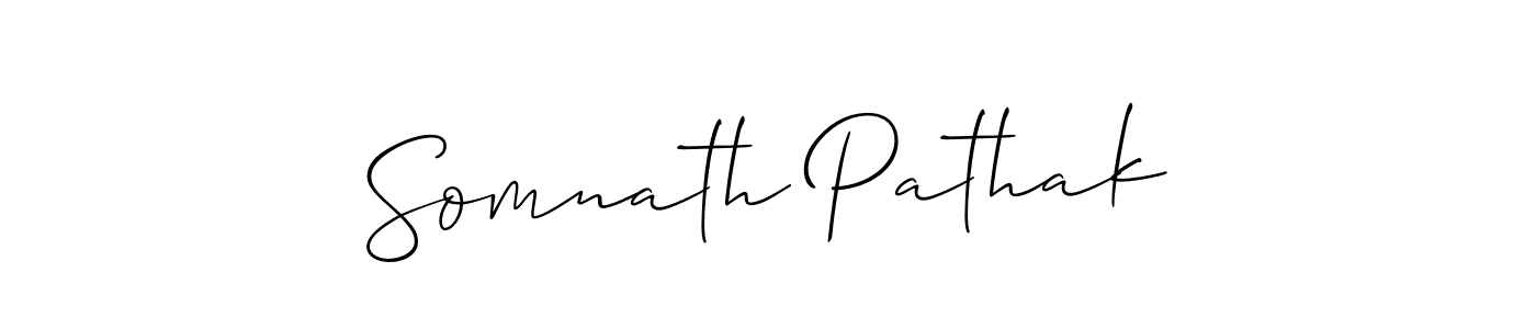 Make a short Somnath Pathak signature style. Manage your documents anywhere anytime using Allison_Script. Create and add eSignatures, submit forms, share and send files easily. Somnath Pathak signature style 2 images and pictures png