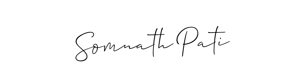 How to Draw Somnath Pati signature style? Allison_Script is a latest design signature styles for name Somnath Pati. Somnath Pati signature style 2 images and pictures png