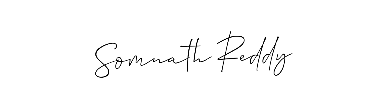 Create a beautiful signature design for name Somnath Reddy. With this signature (Allison_Script) fonts, you can make a handwritten signature for free. Somnath Reddy signature style 2 images and pictures png