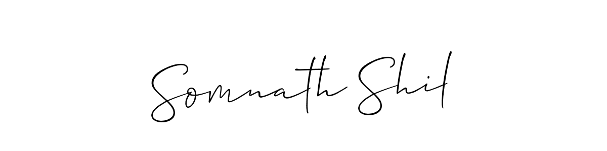 Design your own signature with our free online signature maker. With this signature software, you can create a handwritten (Allison_Script) signature for name Somnath Shil. Somnath Shil signature style 2 images and pictures png
