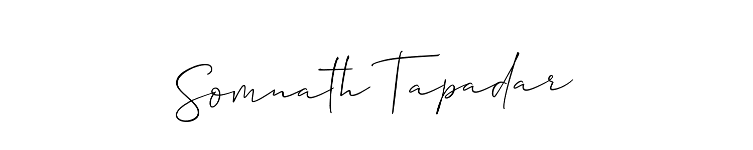 How to Draw Somnath Tapadar signature style? Allison_Script is a latest design signature styles for name Somnath Tapadar. Somnath Tapadar signature style 2 images and pictures png