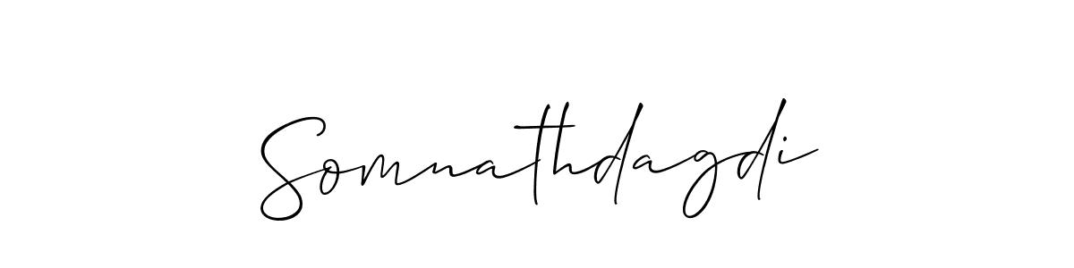 How to Draw Somnathdagdi signature style? Allison_Script is a latest design signature styles for name Somnathdagdi. Somnathdagdi signature style 2 images and pictures png