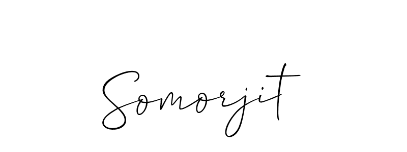 You should practise on your own different ways (Allison_Script) to write your name (Somorjit) in signature. don't let someone else do it for you. Somorjit signature style 2 images and pictures png